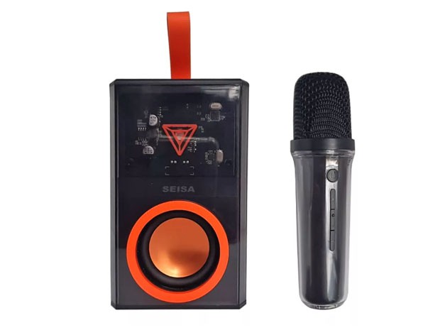 &u+ PARLANTE BT + MICROFONO MEGAFONO WIRELESS KARAOKE SQ-K3